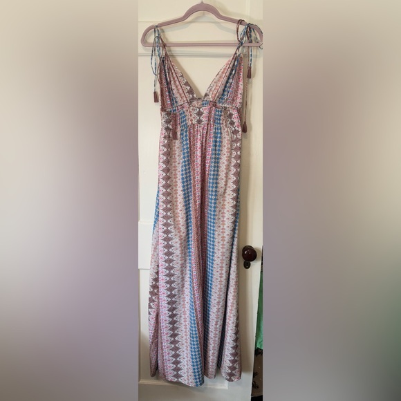 Lulu’s Maxi‎ Multi-Print Dress Small - Picture 5 of 12